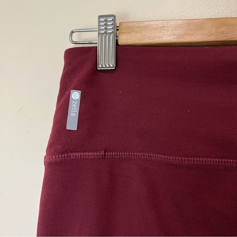 Zella Maroon Cropped Legging - Picture 6 of 13